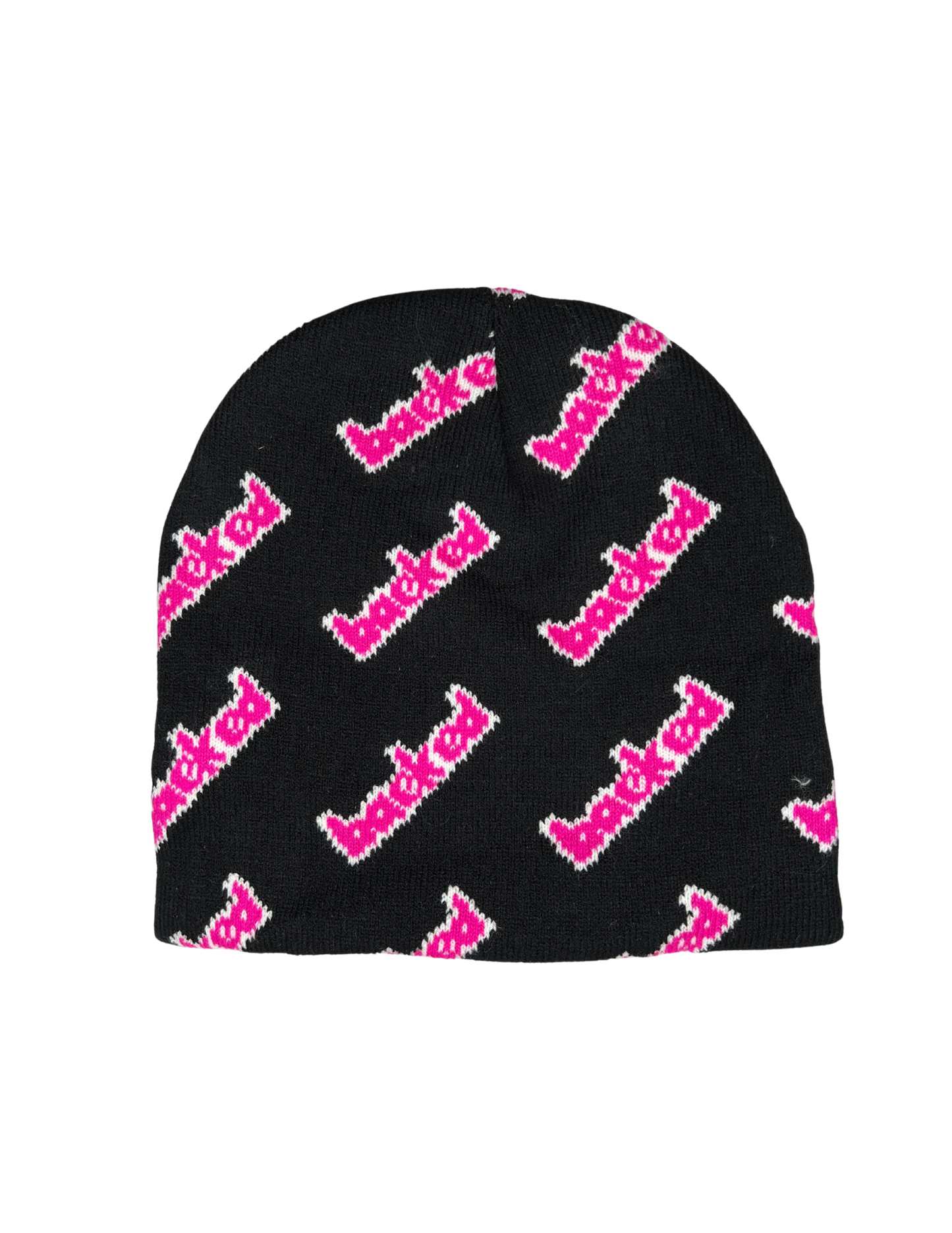 Baeked Knit Jacquard Beanie