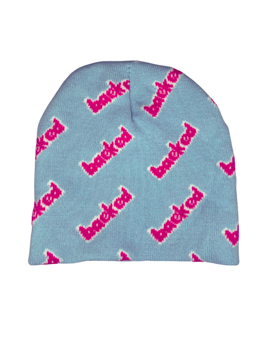 Baeked Knit Jacquard Beanie
