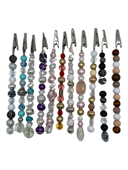 Custom Beaded Multi Use Roach Clip