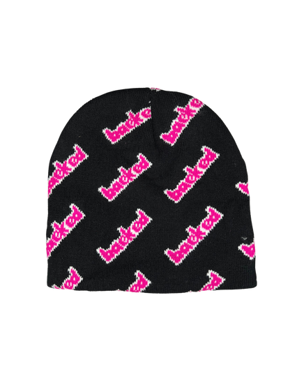 Baeked Knit Jacquard Beanie