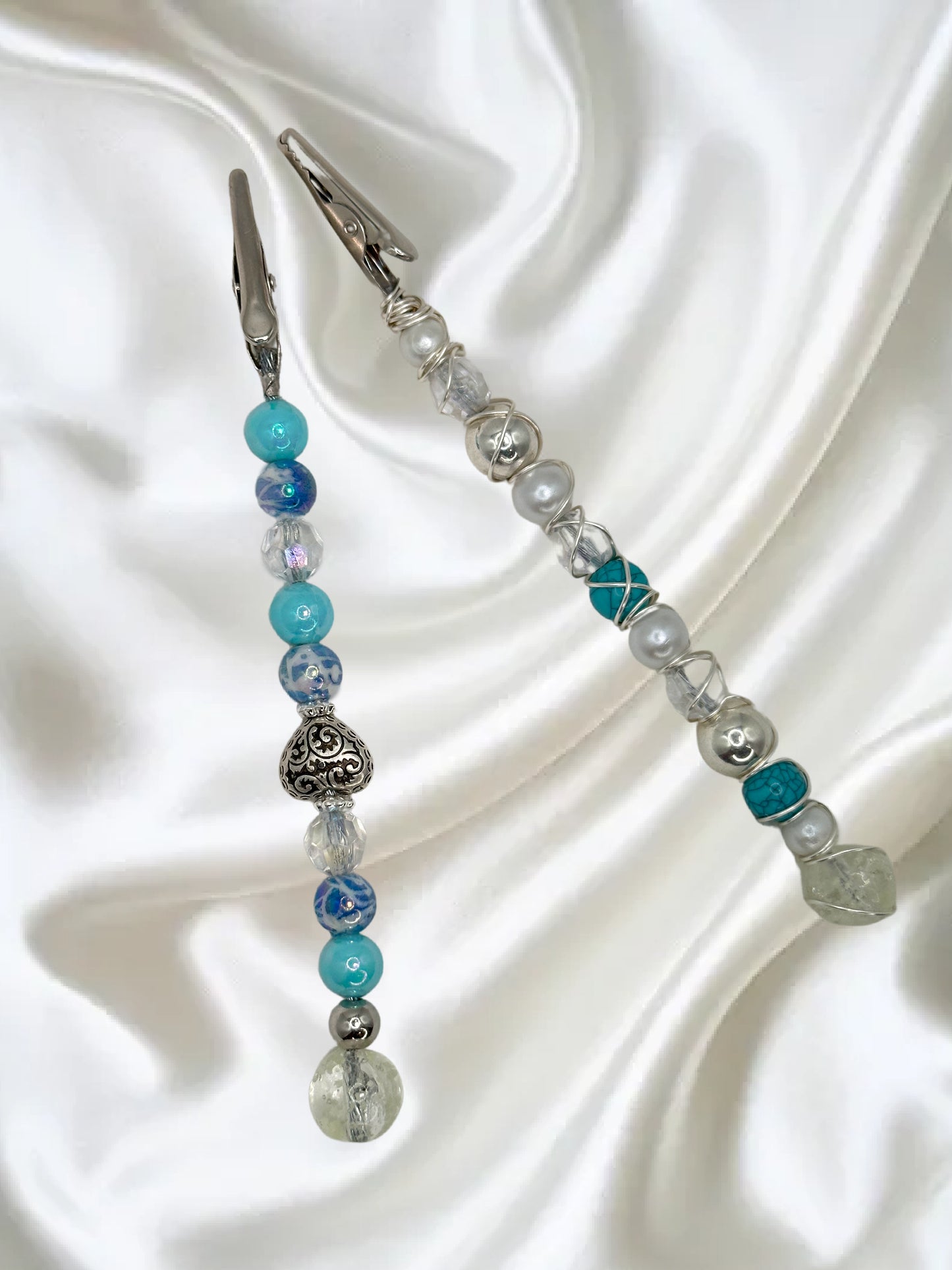 Custom Beaded Multi Use Roach Clip