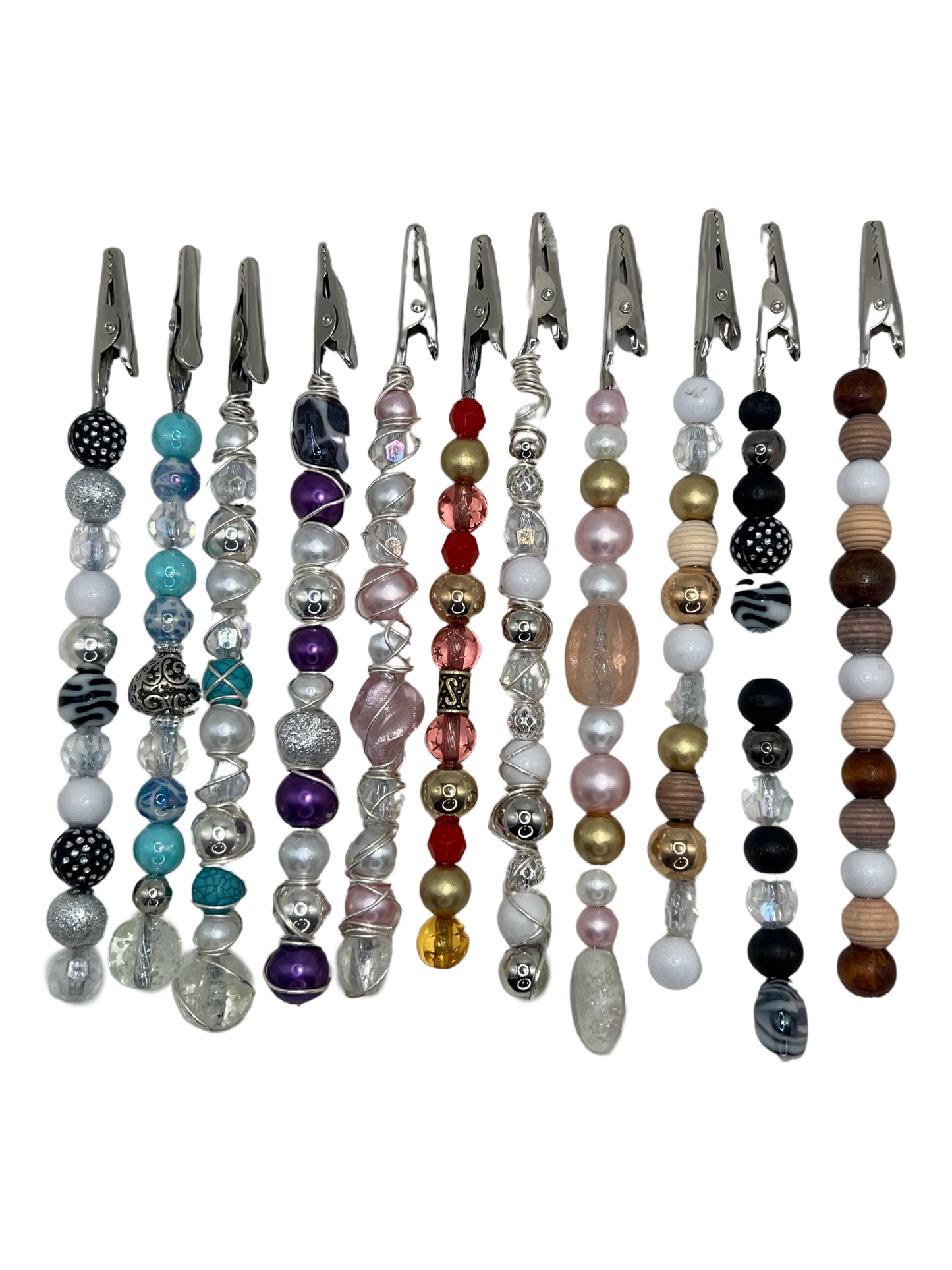 Custom Beaded Multi Use Roach Clip