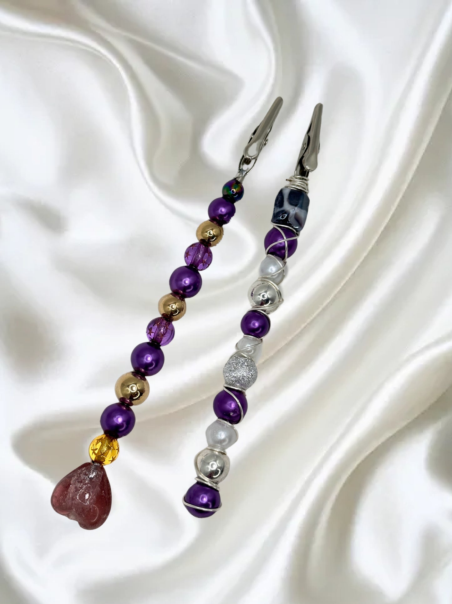 Custom Beaded Multi Use Roach Clip