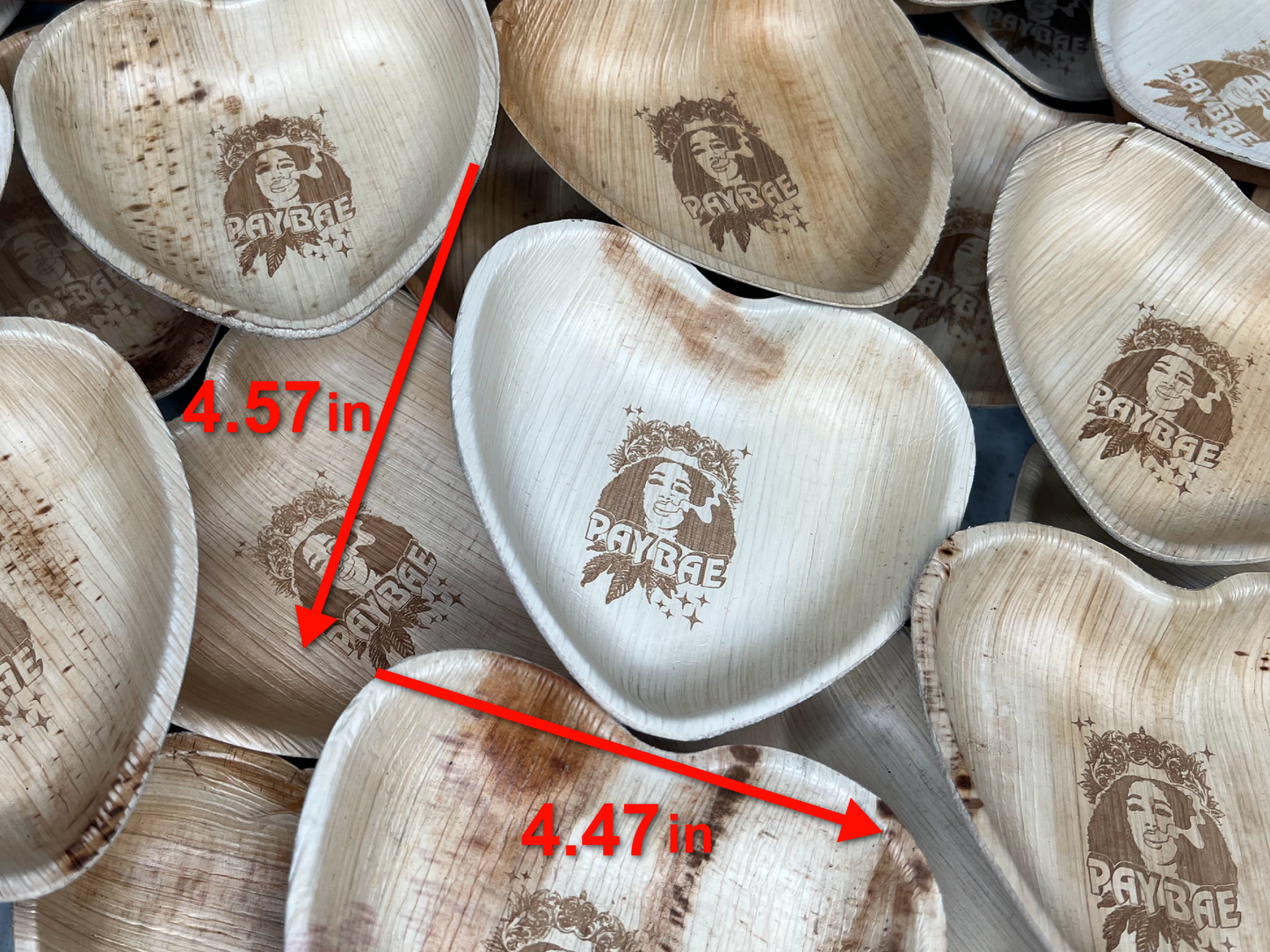 Mini Bamboo Heart Rolling Tray